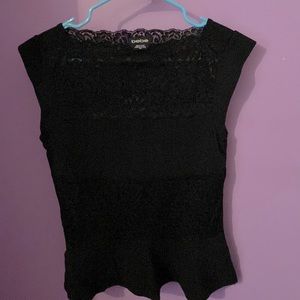 💗Bebe brand black cocktail blouse💗